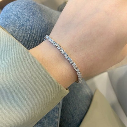 [Goodv]Dazzling Romantic Heart Shape Lover Bracelet