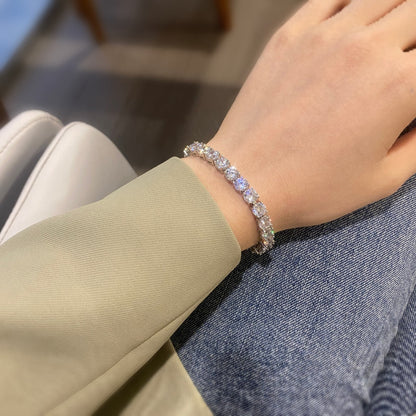 [Goodv]0.75 Carat Dazzling Round Cut Wedding Bracelet