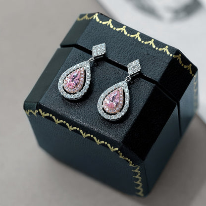 [Goodv]Ornate Delicate Water Drop Shape Banquet Earrings