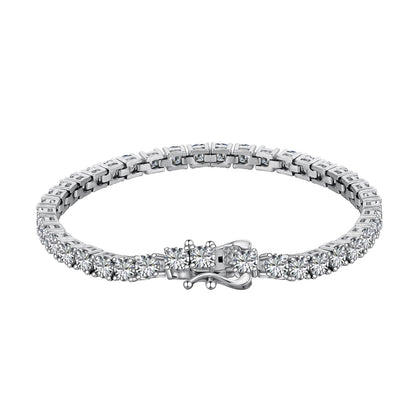 [Goodv]Luxurious Ornate Round Cut Tennis Bracelet