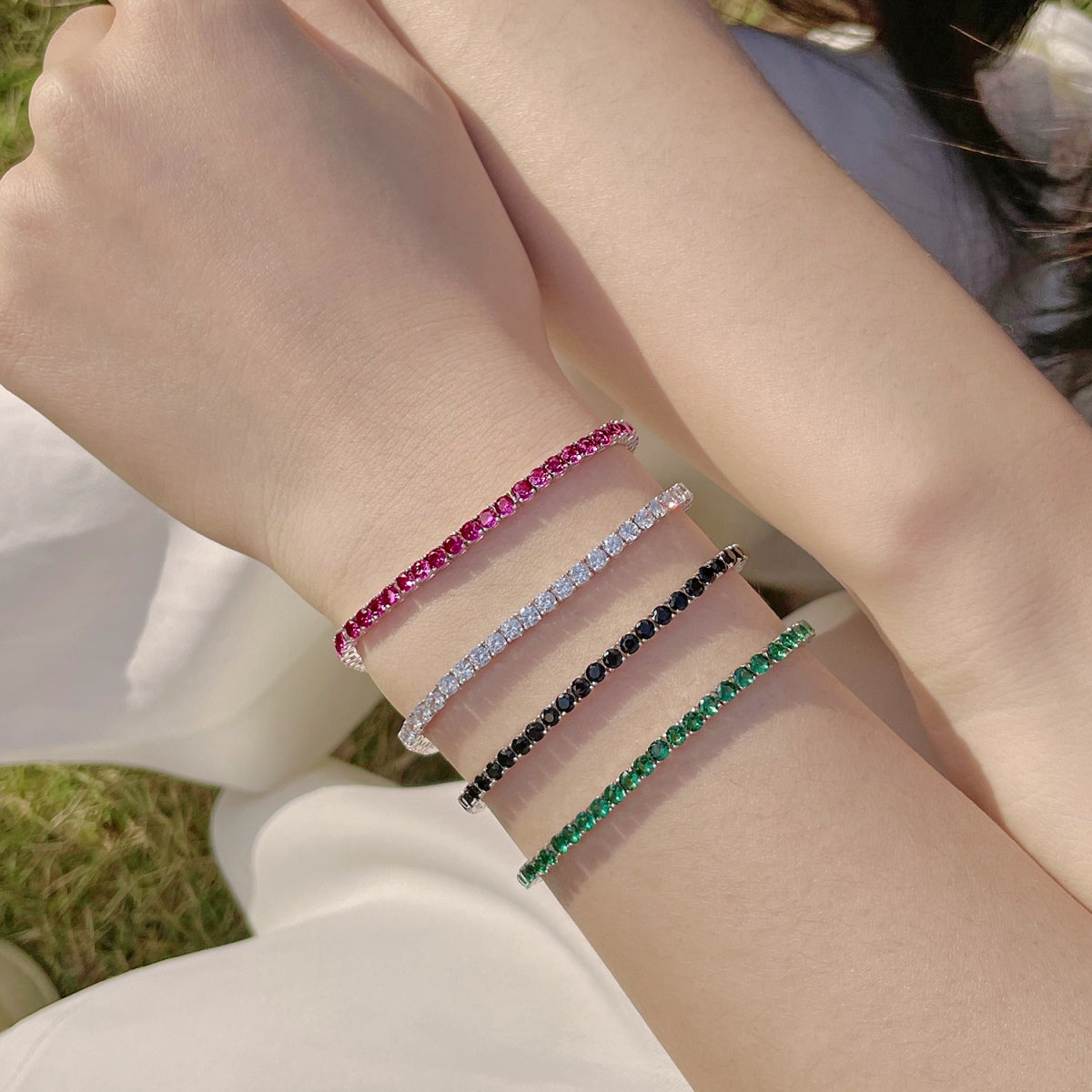 [Goodv]Radiant Colorful Round Cut Party Bracelet