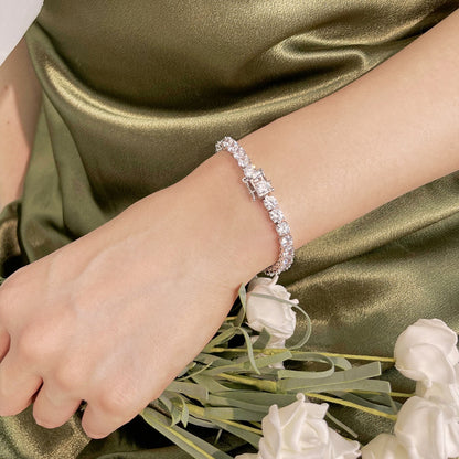 [Goodv]Ornate Sparkling Round Cut Wedding Bracelet