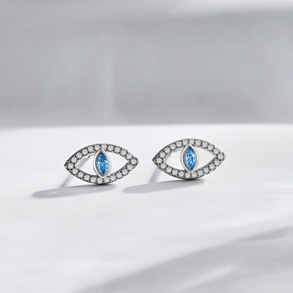 [Goodv]Blue Devil Eyes Hollow Stud Earrings