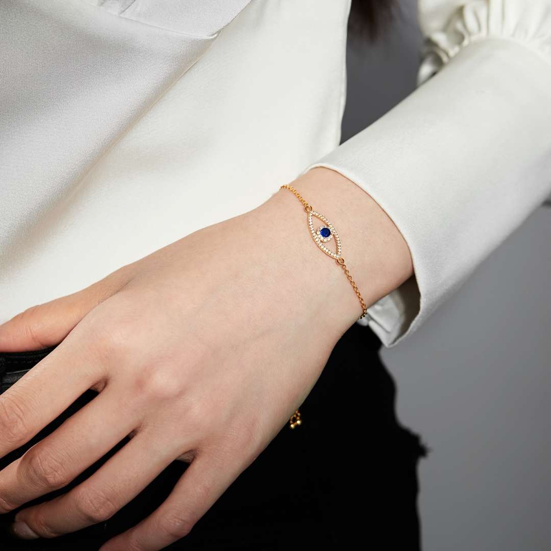[Goodv]Devil's Eye Hollow Design Bracelet