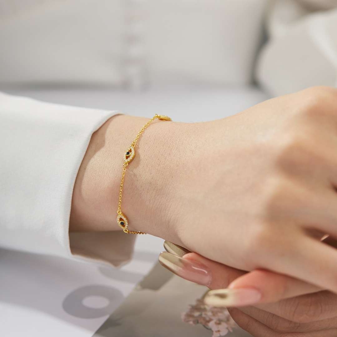 [Goodv]Evil Eye Shape Pendent Necklace