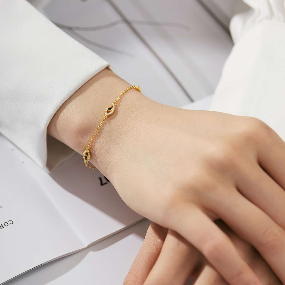 [Goodv]Evil Eye Shape Pendent Necklace