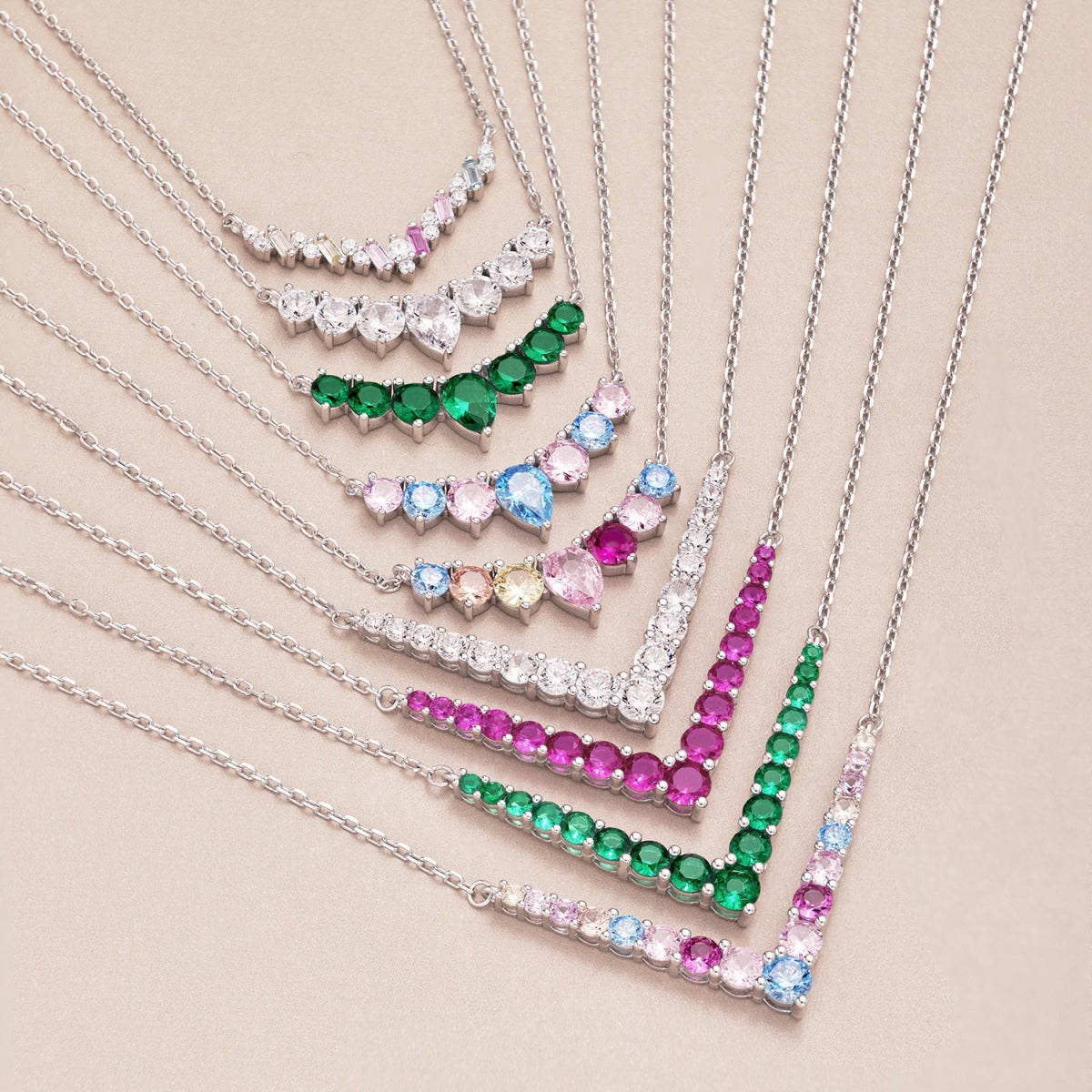 [Goodv]Dainty Colorful Heart Necklace