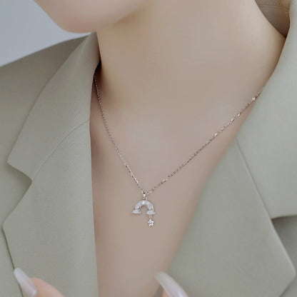[Goodv]Unique Rainbow Star Necklace