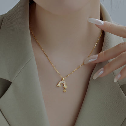 [Goodv]Unique Rainbow Star Necklace