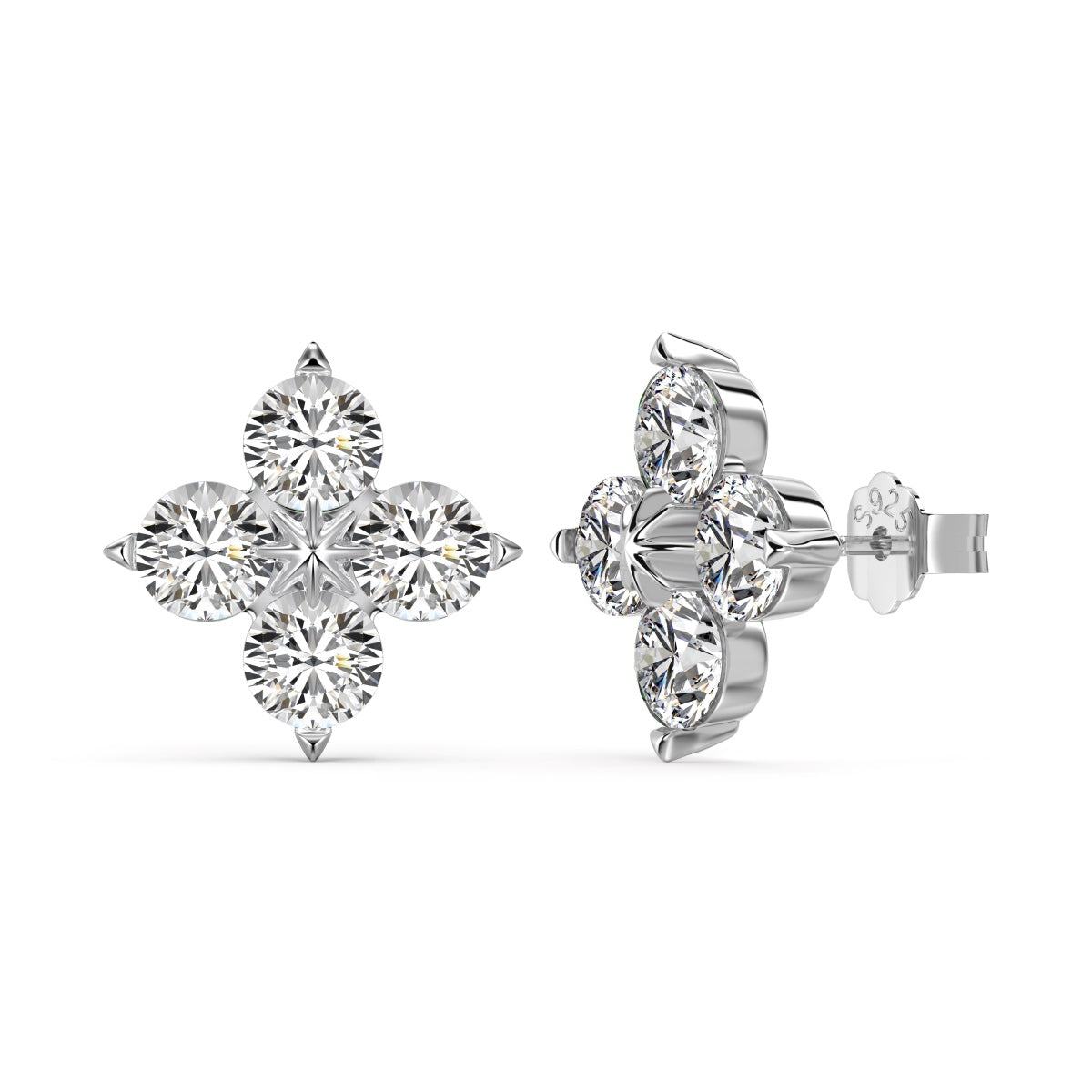 [Goodv]Four-Leaf Clover Eight-Pointed Star Earrings