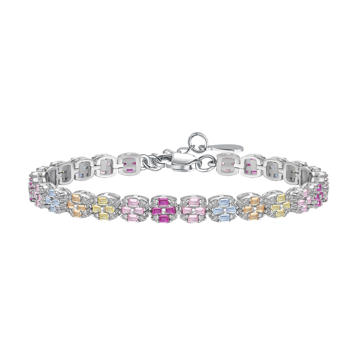 [Goodv]Delicate Colorful Emerald Cut Daily Bracelet