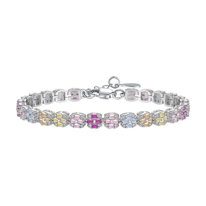 [Goodv]Delicate Colorful Emerald Cut Daily Bracelet
