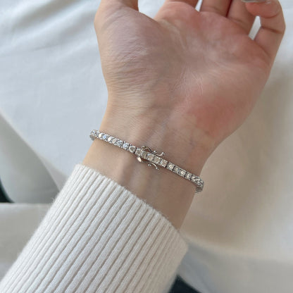 [Goodv]Dainty Charming Round Cut Tennis Bracelet