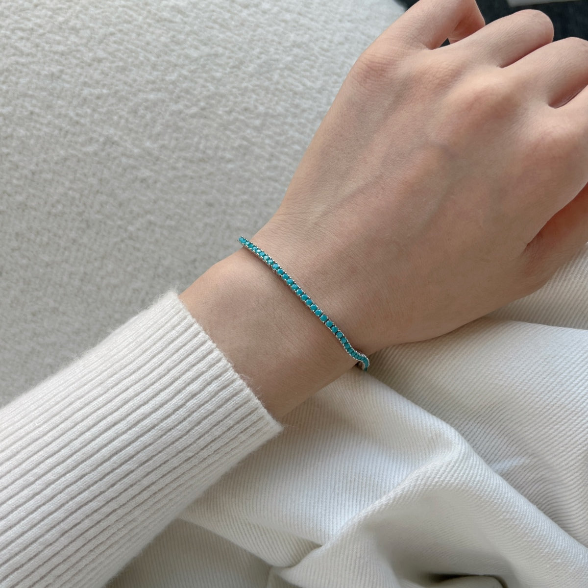 [Goodv]Dazzling Exquisite Round Cut Daily Bracelet