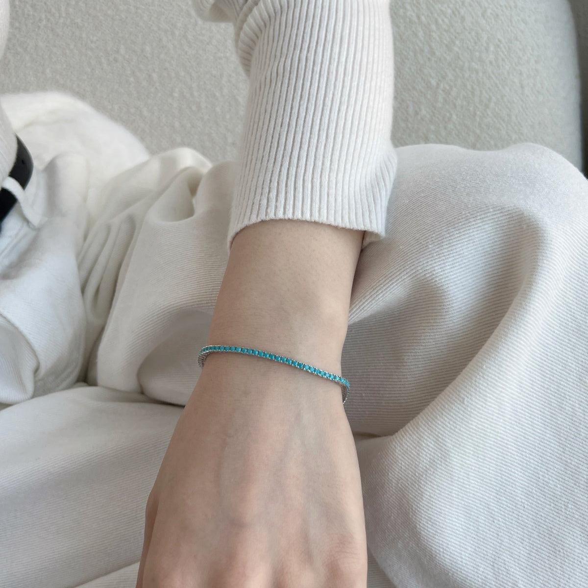 [Goodv]Dazzling Exquisite Round Cut Daily Bracelet