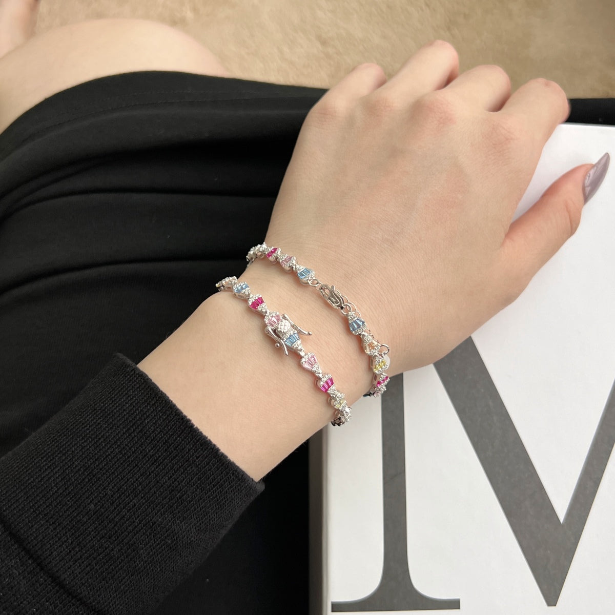 [Goodv]Radiant Water Drop Shape Daily Bracelet