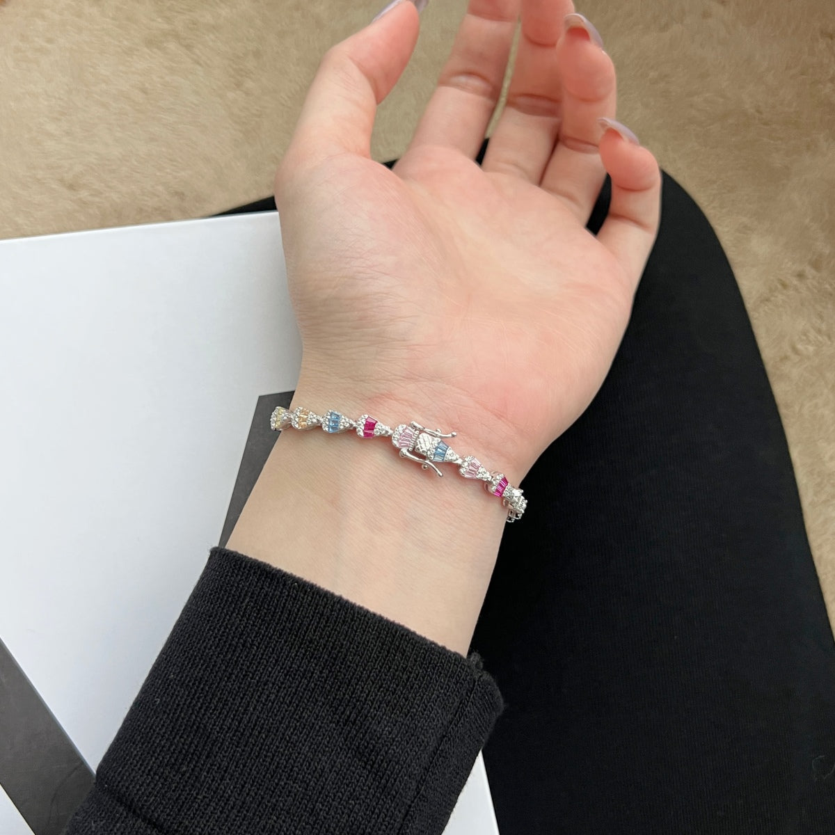 [Goodv]Radiant Water Drop Shape Daily Bracelet
