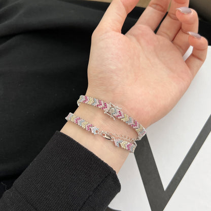 [Goodv]Ornate Sparkling Round Cut Party Bracelet