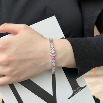 [Goodv]Ornate Sparkling Round Cut Party Bracelet