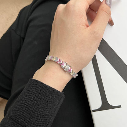 [Goodv]Ornate Sparkling Round Cut Party Bracelet