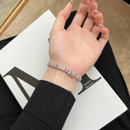 [Goodv]Ornate Sparkling Round Cut Party Bracelet