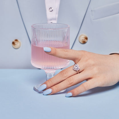 [Goodv]Delicate Ebullient Heart Shape Wedding Ring