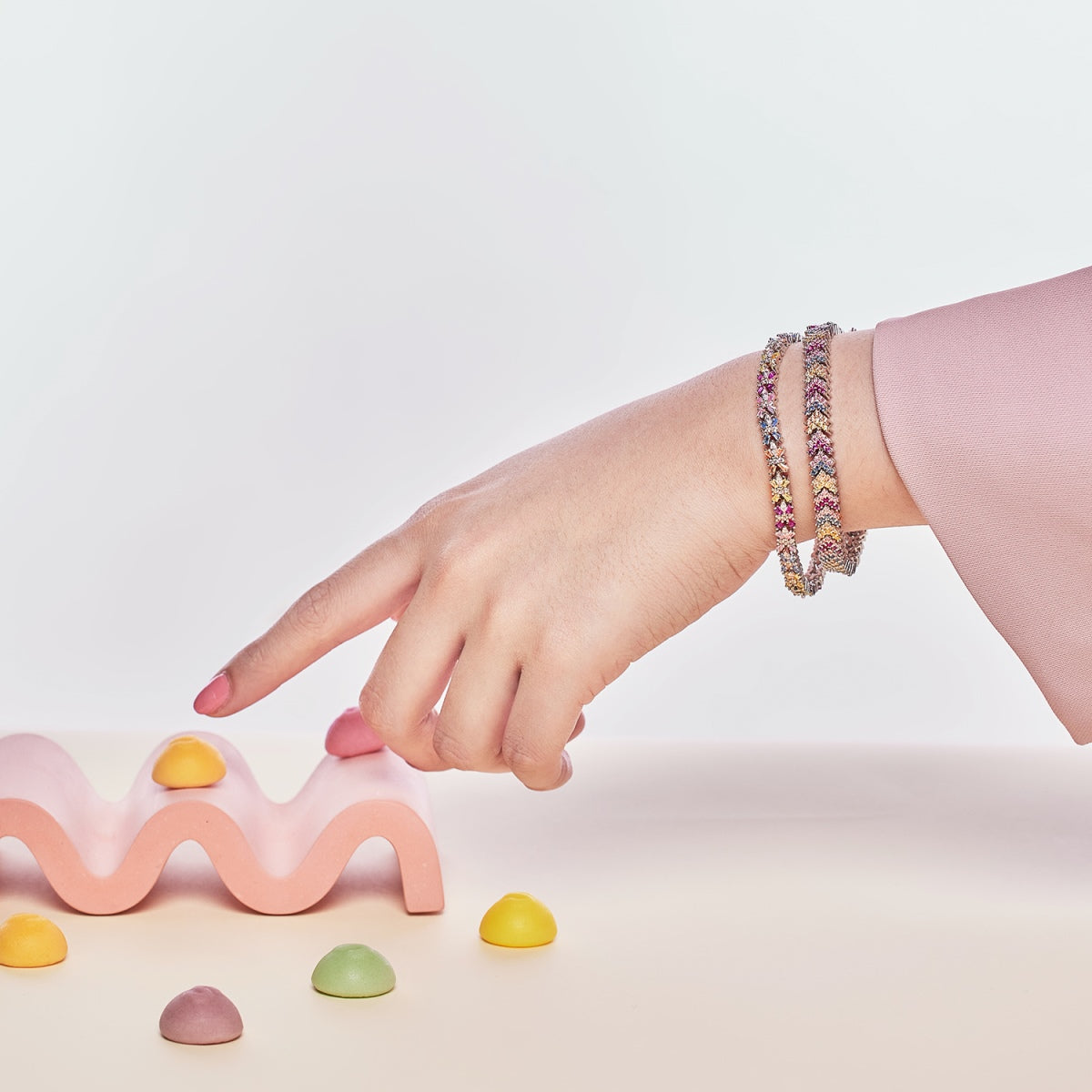 [Goodv]Ornate Sparkling Round Cut Party Bracelet