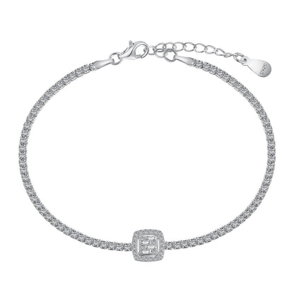 [Goodv]Luxurious Dazzling Square Shape Banquet Bracelet