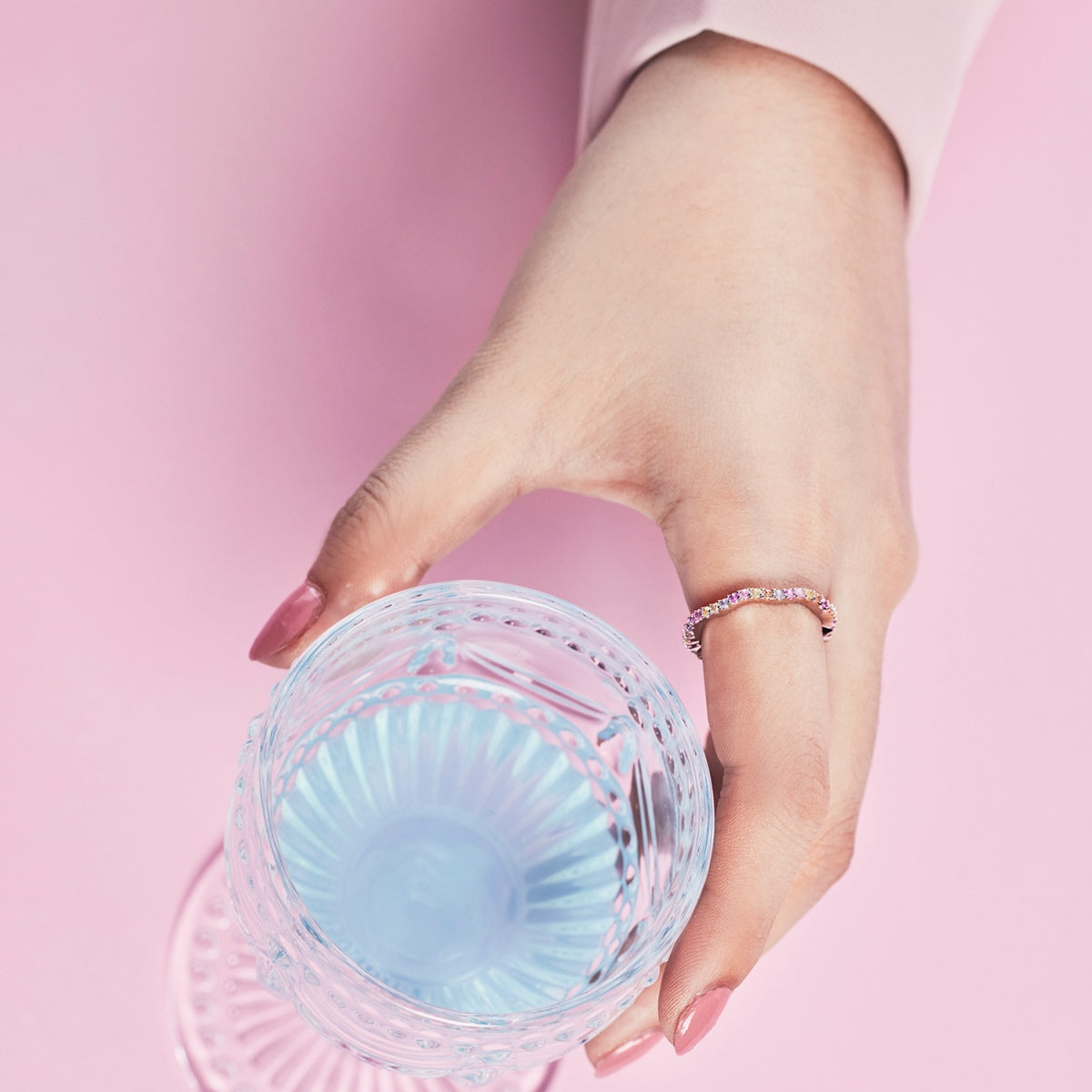 [Goodv]Dainty Colorful Round Cut Party Ring