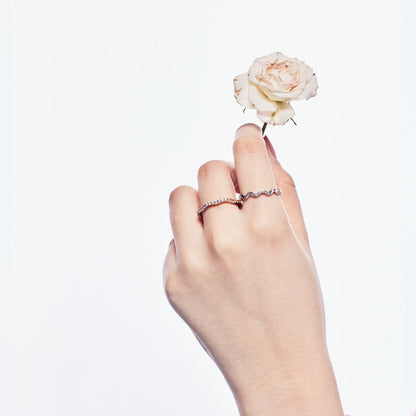 [Goodv]Dainty Colorful Round Cut Party Ring