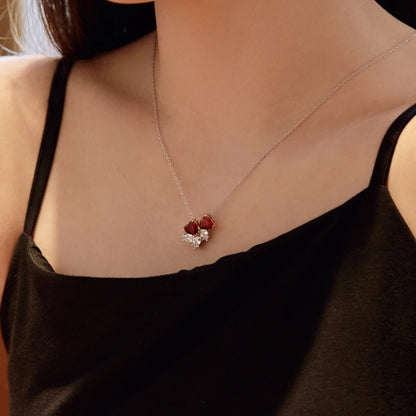 [Goodv]Dainty Red Heart Necklace
