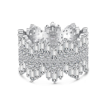 [Goodv]Luxurious Colorful Radiant Cut Daily Ring