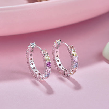 [Goodv]Radiant Colorful Round Cut Earrings