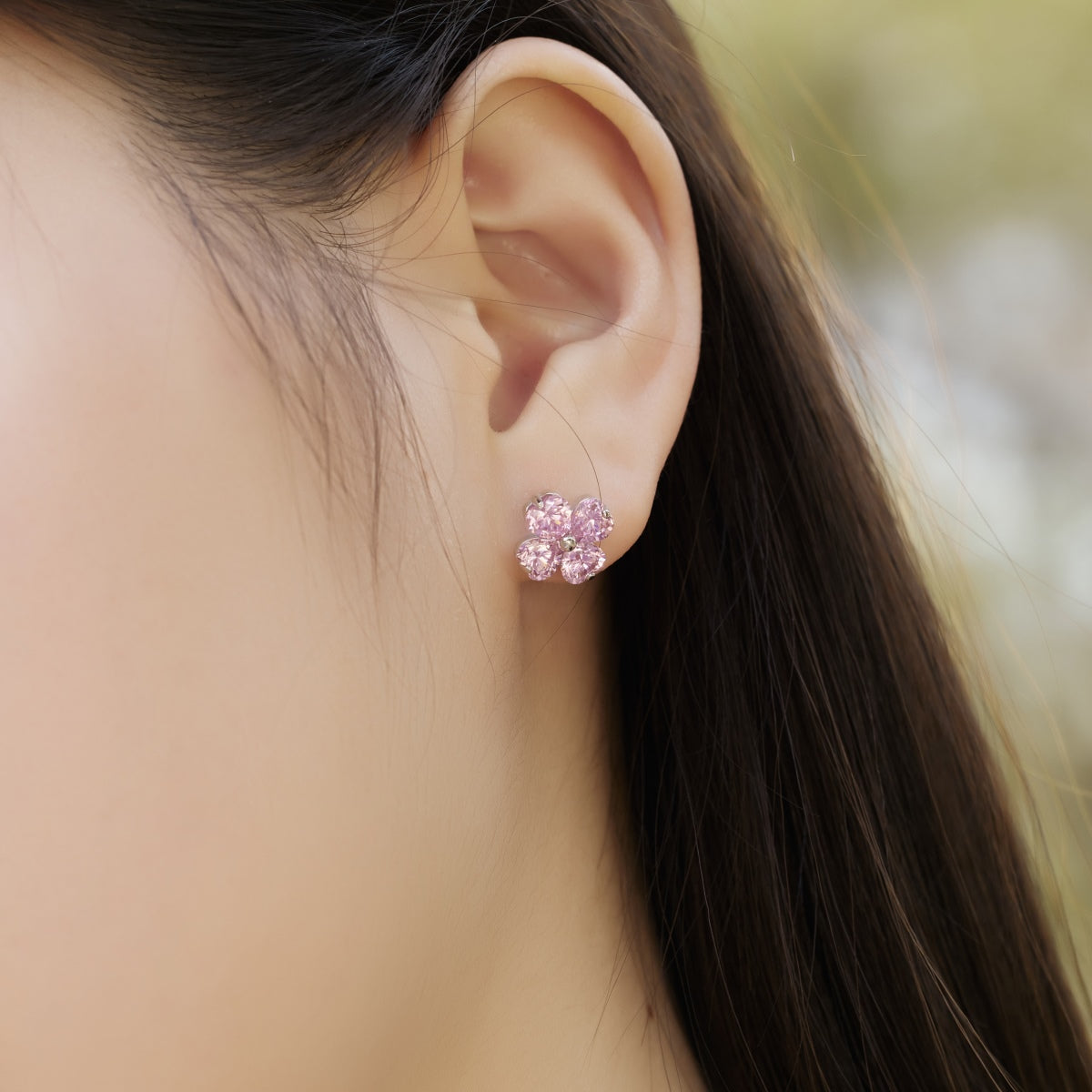 [Goodv]Four-Leaf Clover Ball Earrings