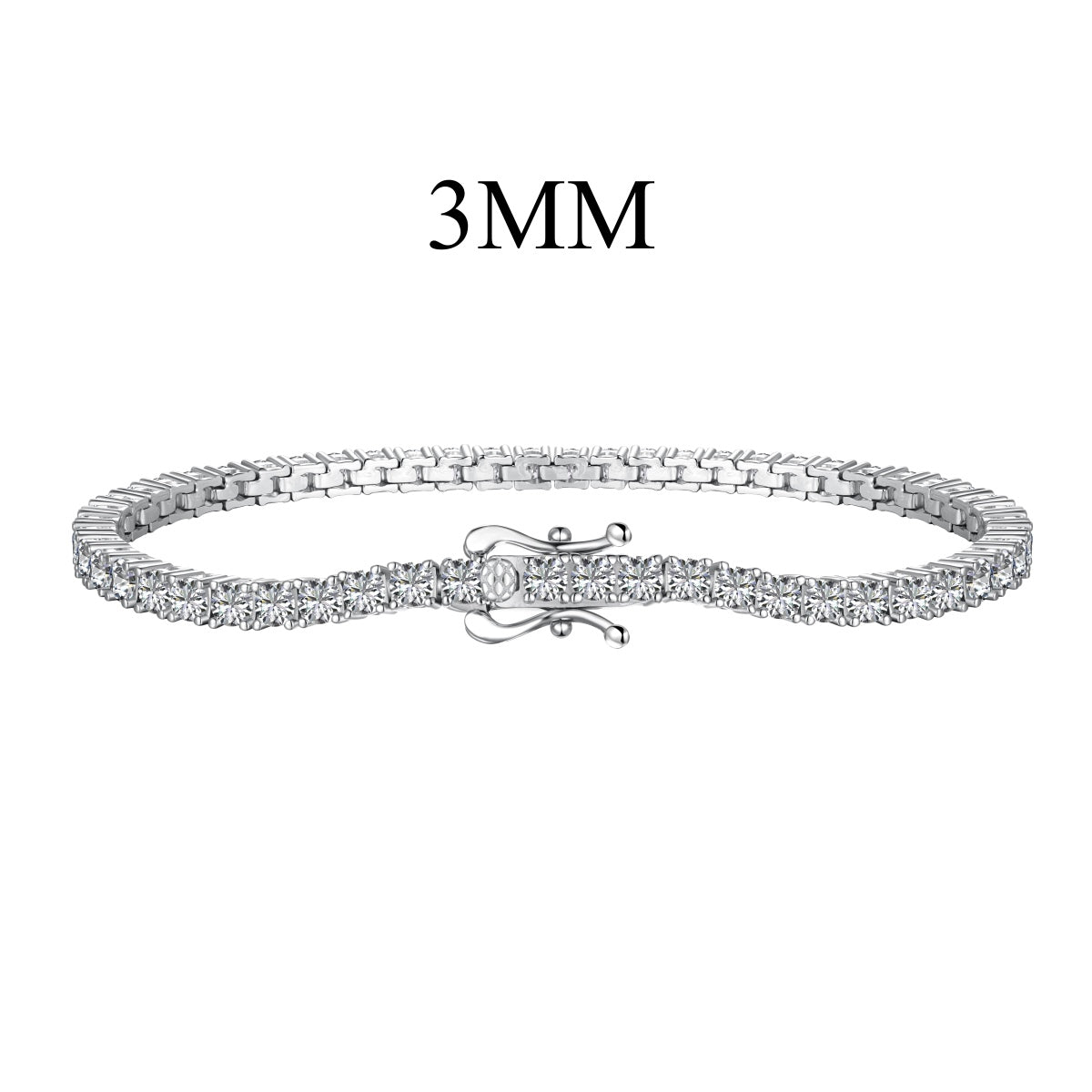 [Goodv]Dainty Charming Round Cut Tennis Bracelet