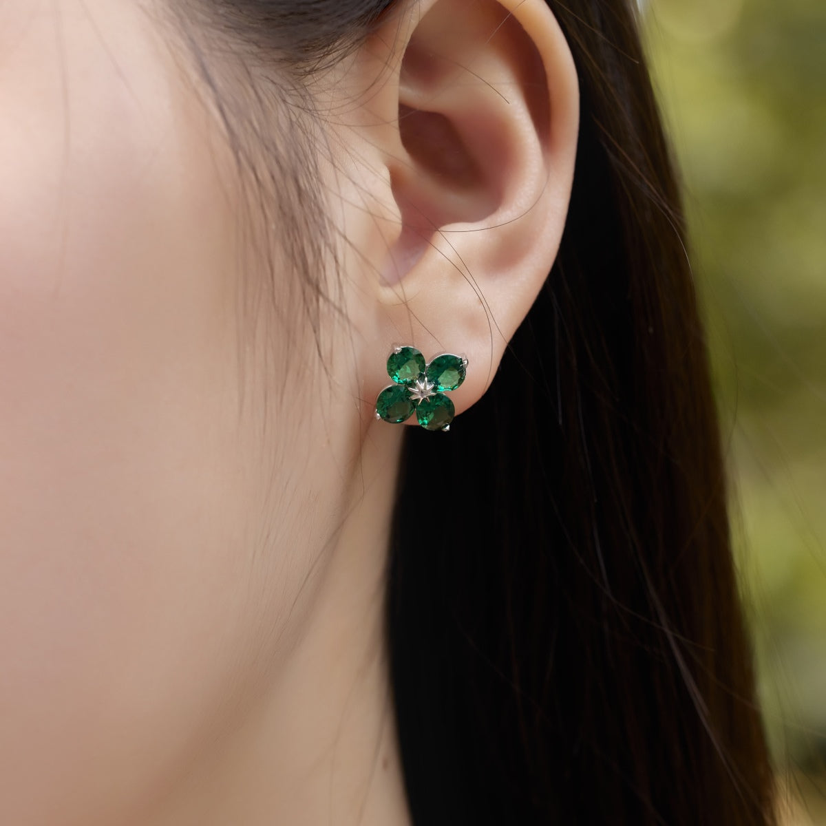 [Goodv]Four-Leaf Clover Eight-Pointed Star Earrings