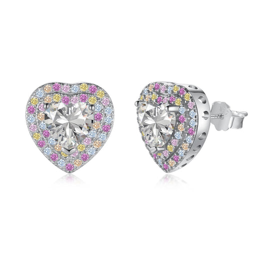 [Goodv]Dazzling Heart Shape Lover Earrings