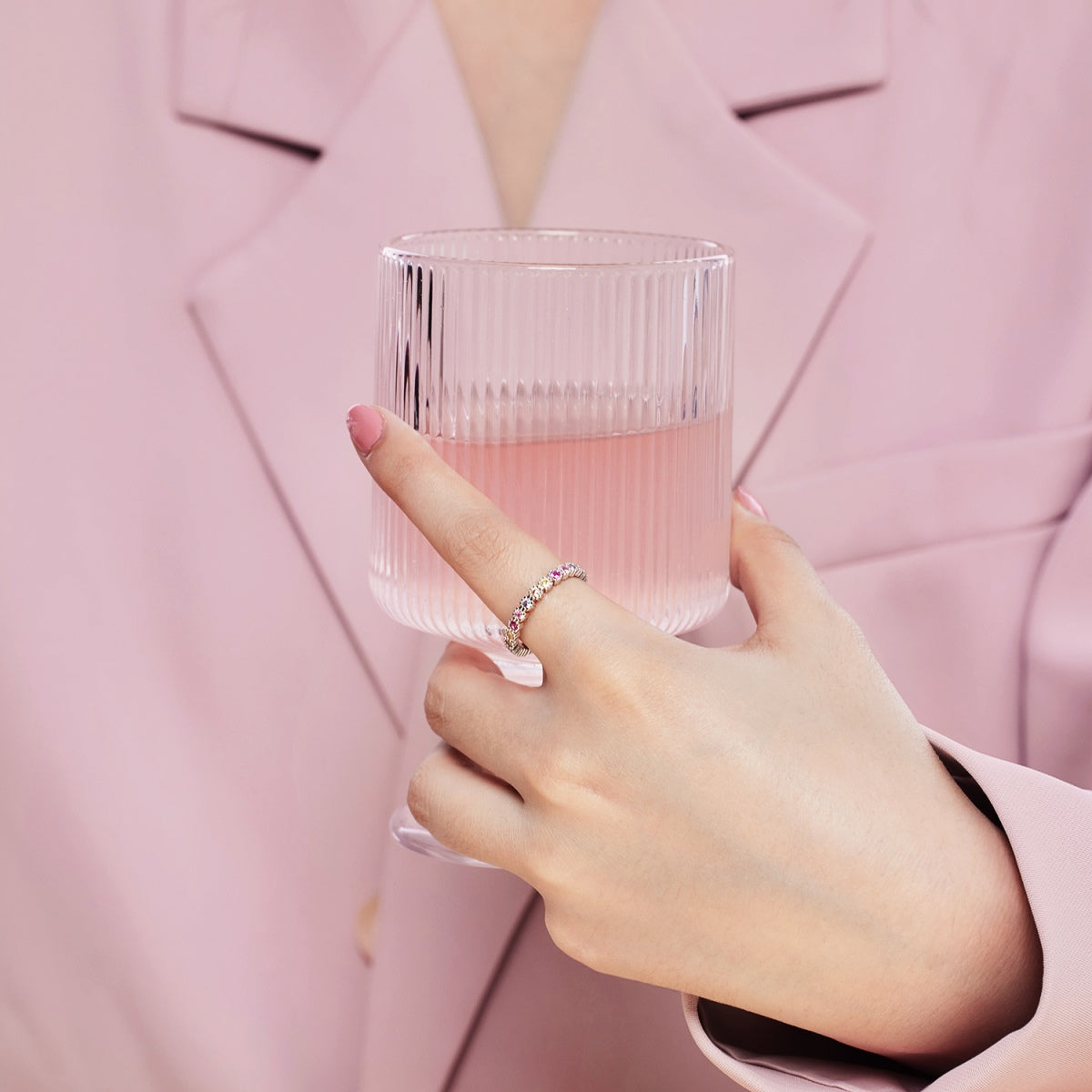 [Goodv]Exquisite Colorful Round Cut Party Ring