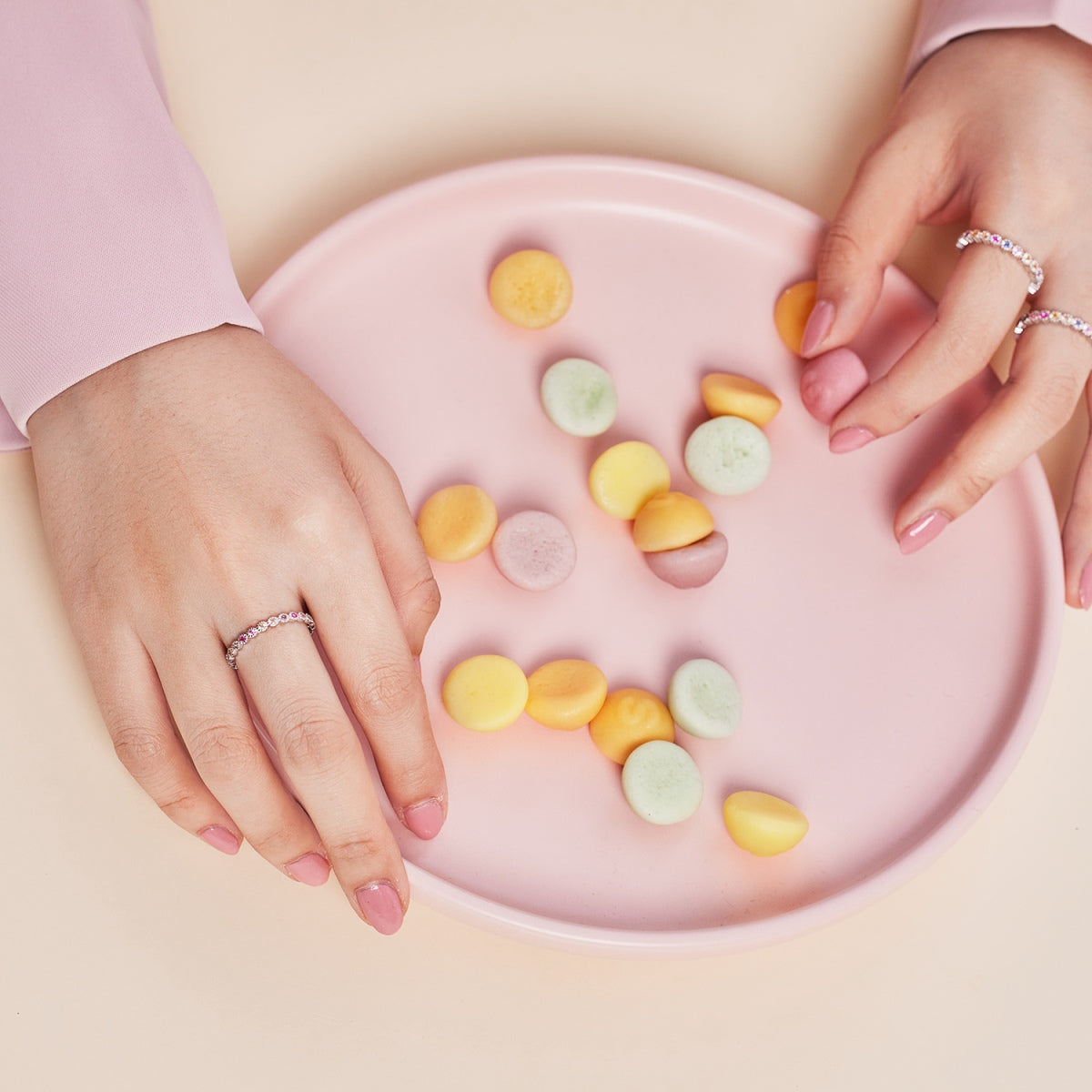 [Goodv]Exquisite Colorful Round Cut Party Ring