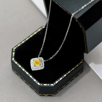 [Goodv]Sparkling Asscher Cut Necklace