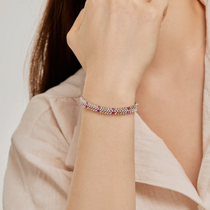 [Goodv]Dainty Radiant Emerald Cut Daily Bracelet