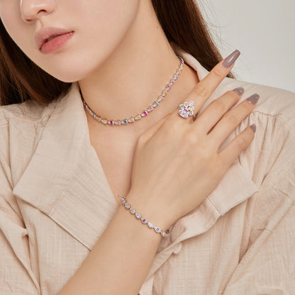 [Goodv]0.25 Carat Radiant Water Drop Shape Daily Bracelet