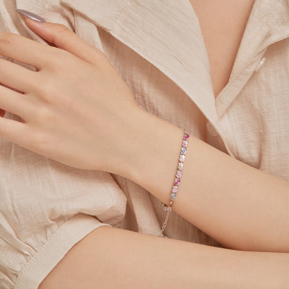 [Goodv]Ornate Colorful Flower Shape Party Bracelet