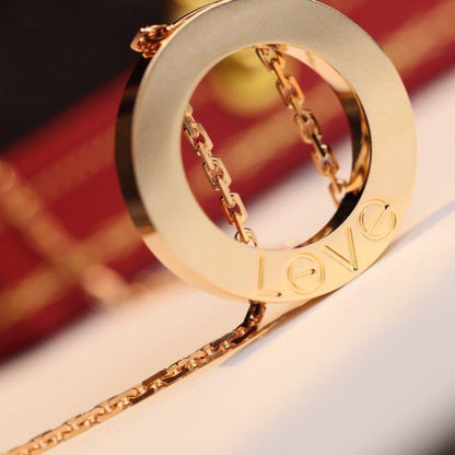 [BIJOUX] COLLIER LOVE RÉGLABLE OR ROSE