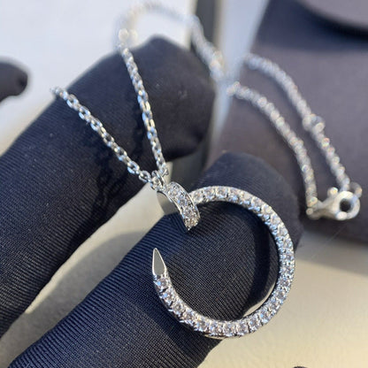 [BIJOUX]COLLIER JUSTE ARGENT DIAMANTS