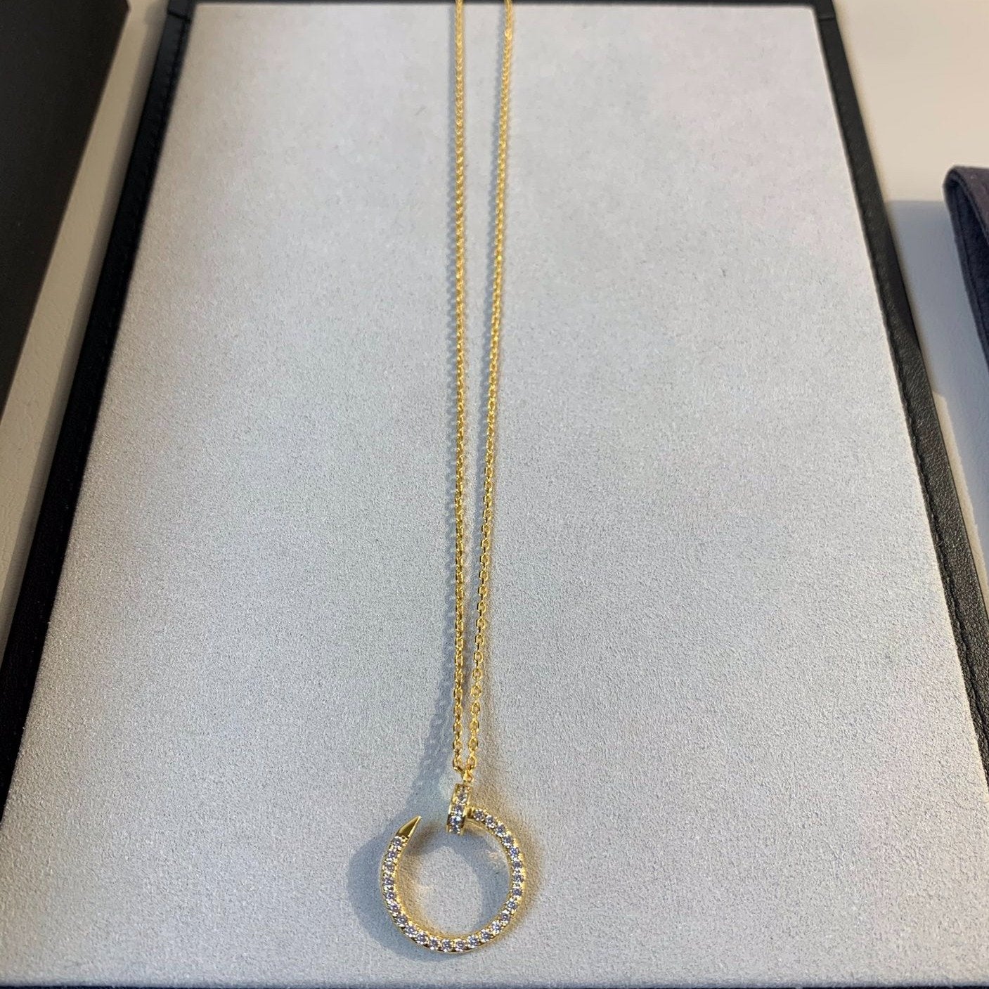 [BIJOUX]COLLIER JUSTE OR DIAMANTS