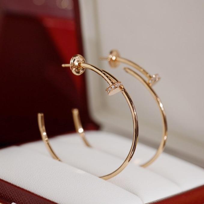 [BIJOUX]JUSTE BOUCLES D'OREILLES DIAMANTS 1.8MM