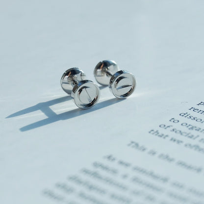 [BIJOUX]BOUCLES D'OREILLES LOVE ARGENT 7.2MM