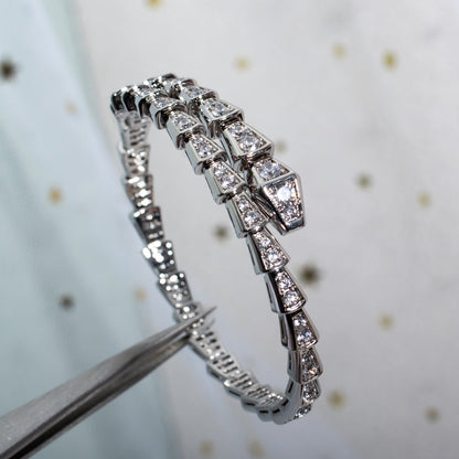 [BIJOUX]SERPENTI BRACELET 6MM SILVER DIAMOND