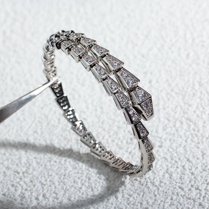 [BIJOUX]SERPENTI BRACELET 6MM SILVER DIAMOND
